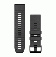 QuickFit 26 Watch Bands - Graphite Silicone - 26 mm - 010-13393-07 - Garmin